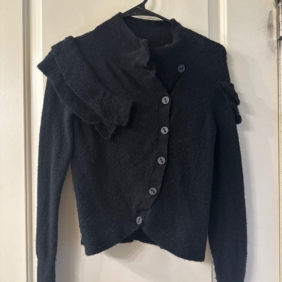 Sweaters - Anthropologie Black Wool cardigan